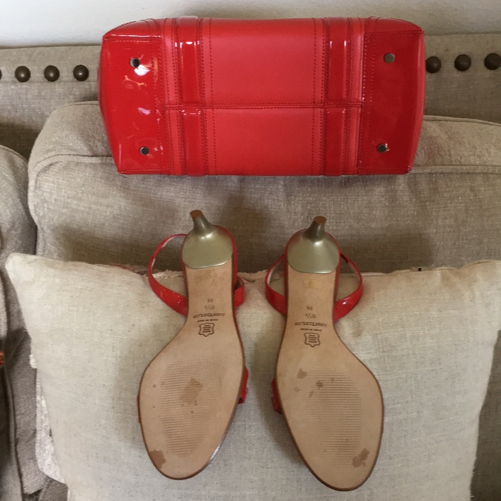 Sexy Ann Taylor genuine leather shoes & purse set - Picture 5 of 8